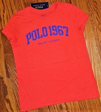 POLO RALPH LAUREN AUTHENTIC GIRLS BRAND NEW ORIGINAL T-SHIRT Size M 8-10 , NWT