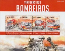 Sao Tome e Principe 6288-6291 Feuille miniature neuf avec gomme originale 2015 l