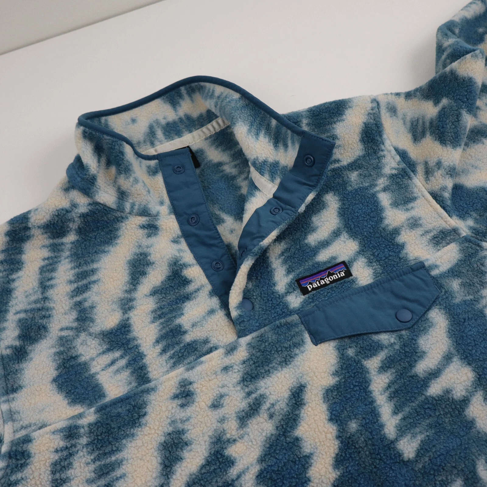 patagonia camo synchilla snap-t pullover fleece jacket