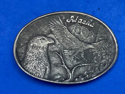 Alaska Frontier Arts Ltd Flying Eagle Great State Belt Buckle By Donohue Ent.
