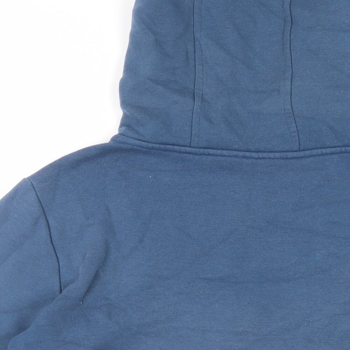 LA Gear Womens Blue Cotton Full Zip Hoodie Size M Zip - Logo Pockets - Picture 4 of 10