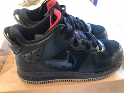 Air Jordan Air Force One Fusion 6 5/8th Stealth AF6 Black/Red Size 4.5 | eBay