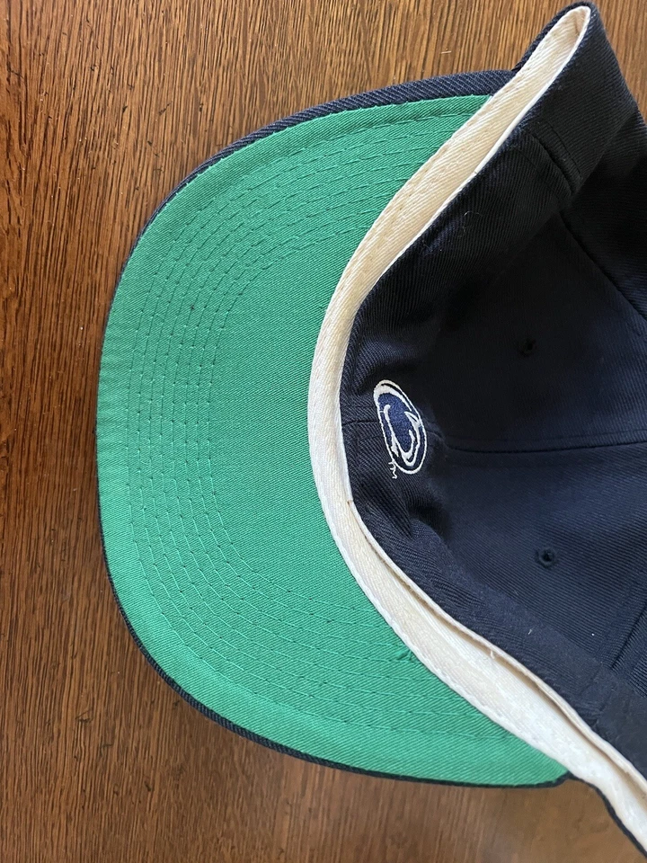 Vintage Penn State PSU New Era Hat 7 1/4- Made in USA Pro Model Blue - Image 3 of 4