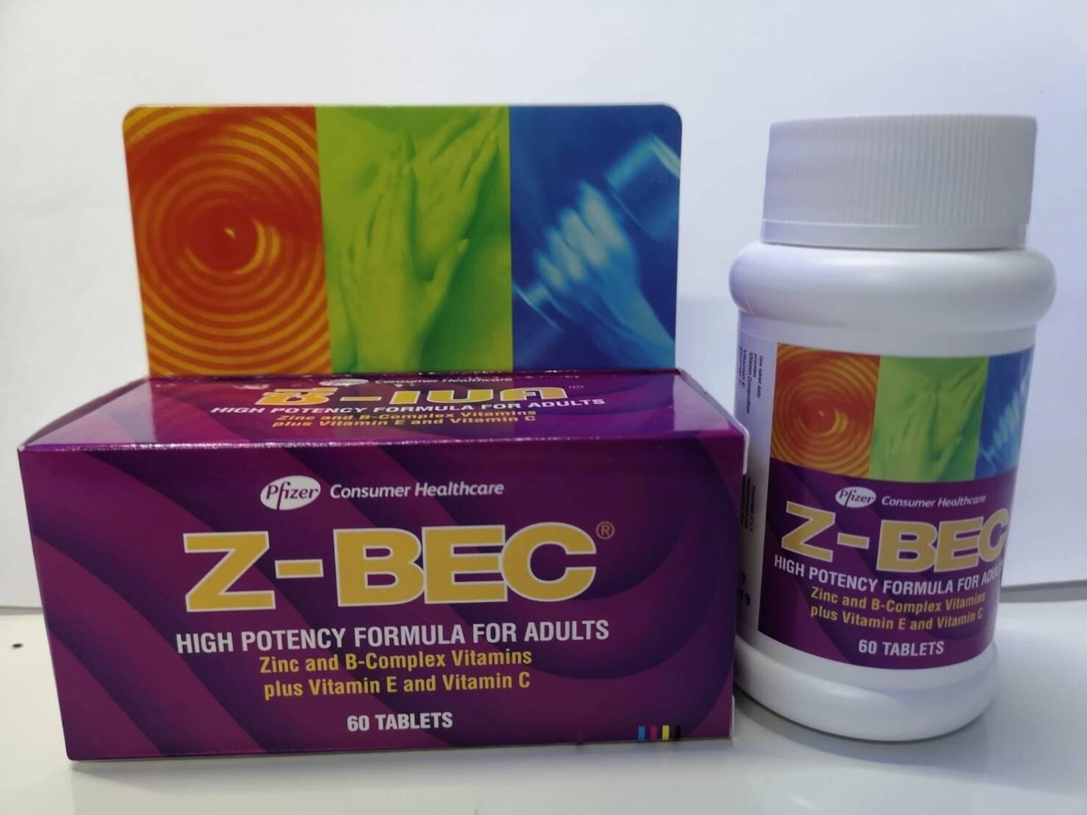 6 Bottles Z-BEC Multivitamins High Potency Formula for Adults