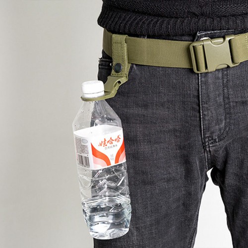 Water Bottle Holder Nylon Belt Clip Tactical Molle Webbing Strap Buckle Hook AU - Picture 8 of 11