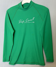 Rip Curl Rash Guard Womens 10 Green Long Sleeve Swim Shirt Australia