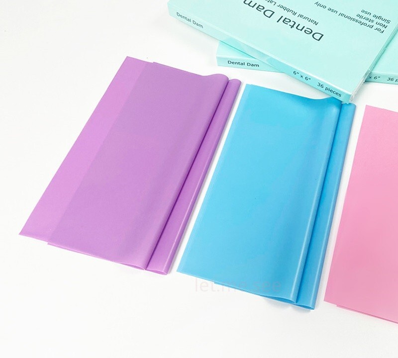 Dental Endodontic Rubber Dam Natural Latex Medium Gauge 6"x6" 36 Sheets