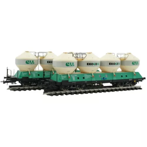 Roco 77006 2-tlg. Set: Silowagen, ZSSK, Ep. VI H0 + Neu