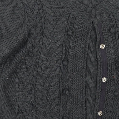 M&Co Womens Grey Crew Neck Acrylic Blend Cardigan Size XL - Picture 10 of 12