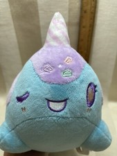 Aurora Tasty Peach 7" Birthday Cake Nomwhal Stuffed Animal Plush Great Condition