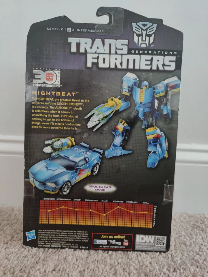 Transformers Generations NIGHTBEAT Complete 30th Anniversary Deluxe - Image 4 of 4
