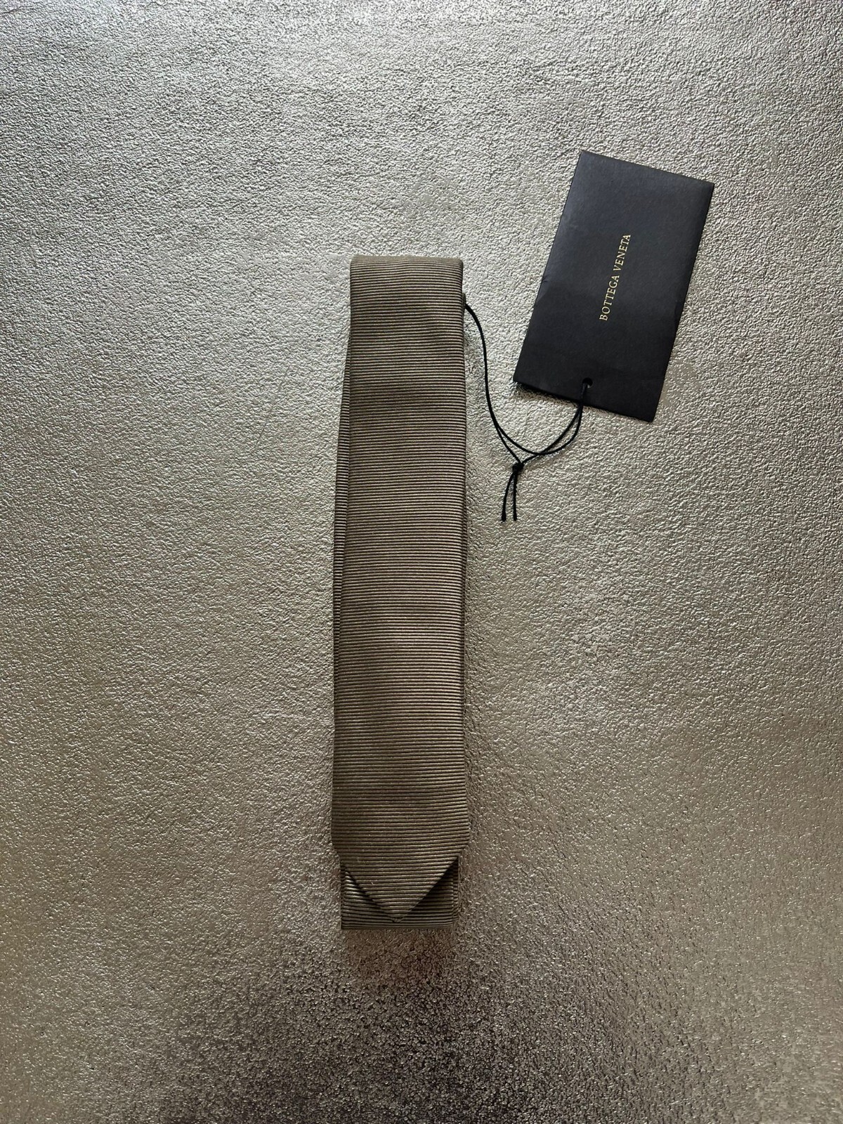 Bottega Veneta , Silk Tie in Camel, BNWT OS image 8