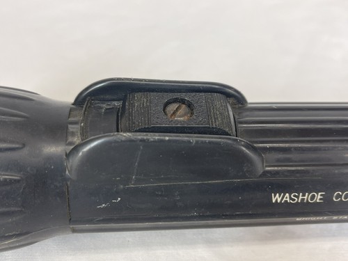 1970 Washoe County Sheriff Nevada Black Ribbed Flashlight Bright Star No. 1626 - Picture 5 of 6