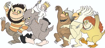 Vinyl Home Art Fantasy Film Where The Wild Things Are Characters Wall Decal 9x20