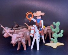 Playmobil Cowboy mit Longhorns Set 3749