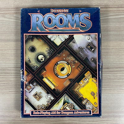 DUNGEON ROOMS ROLLENSPIELHILFE FÜR DUNGEON ADVENTURES RPG GAMES WORKSHOP 1986