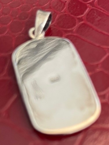 Pendant Genuine Silver 925 Sterling With Real Perlmutt-Platte From Jewelry Store - Picture 5 of 5