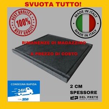 PIETRA LAVICA per Barbecue REFRATTARIA FORNO OLLARE  2cm TUTTE LE MISURE 2 cm  