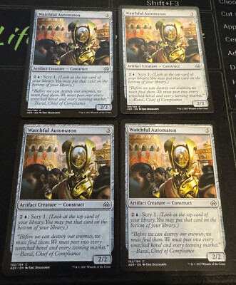 Watchful Automaton x4 Aether Revolt Magic the Gathering MTG | eBay