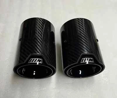 BMW F10 F11 F20 F21 F22 F23 F30 F31 F32 F33 SINGLE CARBON FIBER EXHAUST TIP - Image 1 of 4