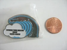 OBX Storm the Beach 2017 Race Crew Wave Design Lapel Pin New in Bag Outer Banks
