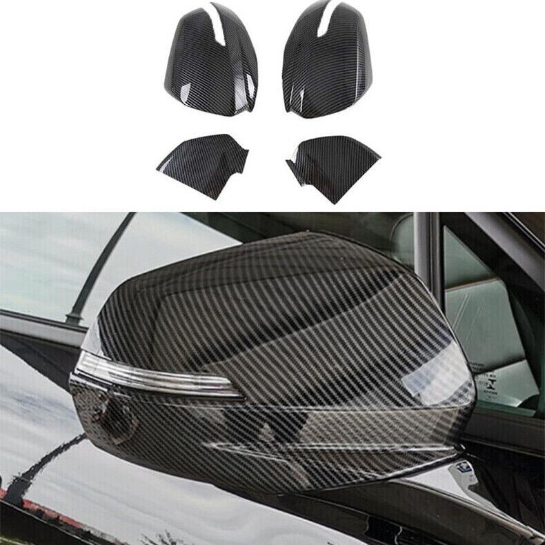 For Chevrolet Blazer 2022 Accessories Carbon Fiber Side Mirror Cover Cap Trim