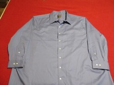 gs-mens-blue-dress-shirt-button-down-size-20-3435-big-and-tall-excellent-cond