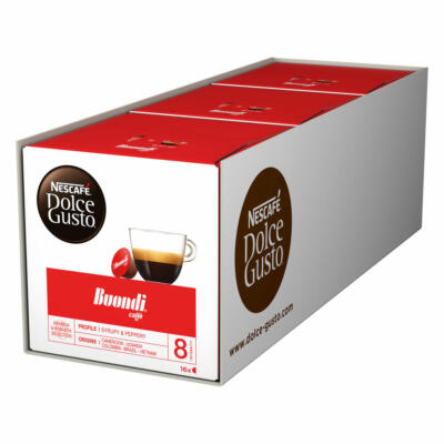 Nescafé Dolce Gusto Espresso Buondi, Pack of 3, x 16 Capsules