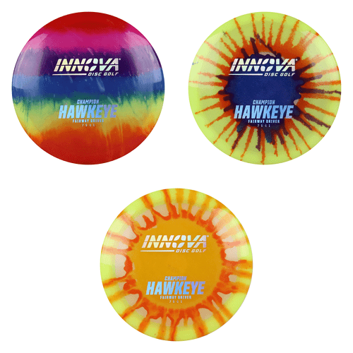 Innova Disc Golf Champion I-Dye Hawkeye Fairway Driver 7/5/-1/1 - Choose Exact Innova Disc Golf Champion I-Dye Hawkeye Fairway Driver 7/5/-1/1 - Choose Exact