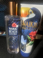 Bath  Body Works WAIKIKI BEACH COCONUT 8oz FRAGRANCE MIST  8Oz BODY CREAM DUO