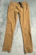 Southpole Flex The Movement Jogger Boys Medium Brown Drawstring Elastic Waist