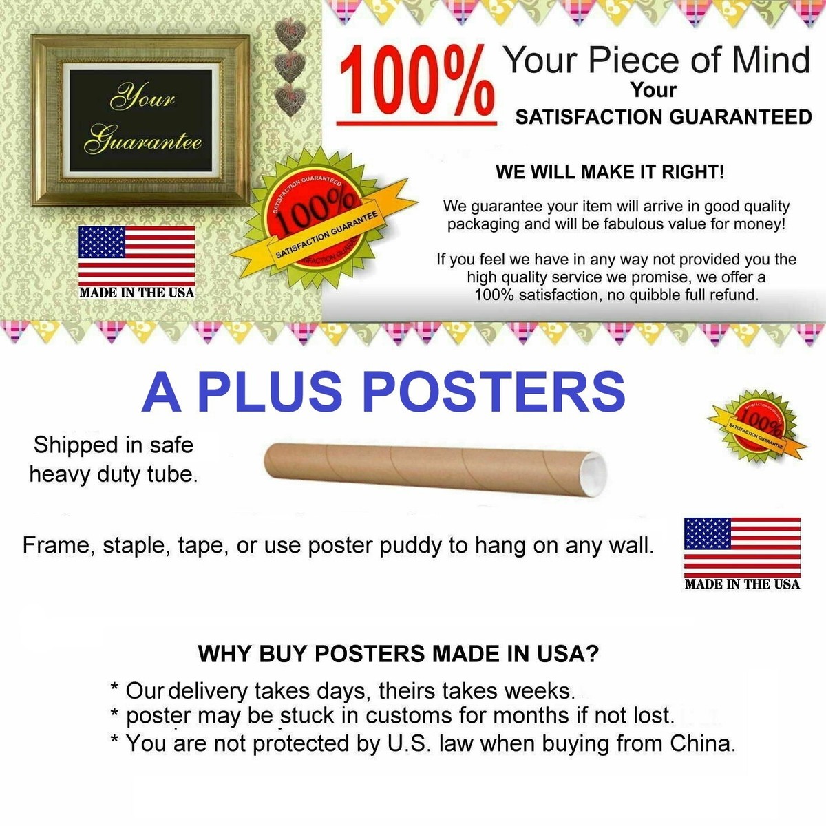 1960s RETRO CANDY POSTER 24 X 18 INCHES Childhood Memories Classic