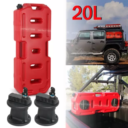 20L 30L Fuel Can Gas Oil Tank Emergency Backup Container Lock for Jeep Off Road - Picture 26 of 33