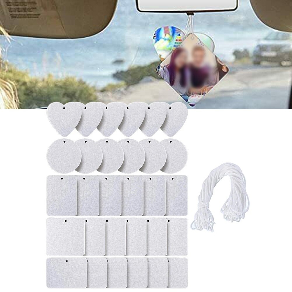 DIY Craft Kit 30PCS Felt Hanging Boards for Personalized Air Fresheners