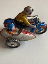 Blechspielzeug - Motorrad mit Beiwagen - MS 709 - Mit Motor und Schl&uuml;ssel