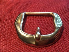 Solid Brass Western Harness Buckle - casting based upon Amish original from barn