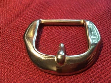 Solid Brass Western Harness Buckle - casting based upon Amish original from barn