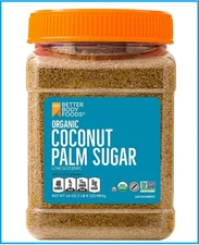 Organic Coconut Palm Sugar, Gluten-Free, Non-GMO Sweetener Substitute (1.5 lbs.)