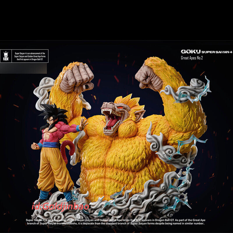 NEW 2020 The Movie Dragon Ball GT Transformation Evolution Saiyan Oozaru  Golden Great Ape Giant Form Goku Figure Statue Great Monkey DBZ Collection  Model 43cm Ornaments