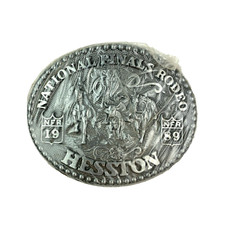 Hesston NFR 1989 Fellows Commemorative Belt Buckle New