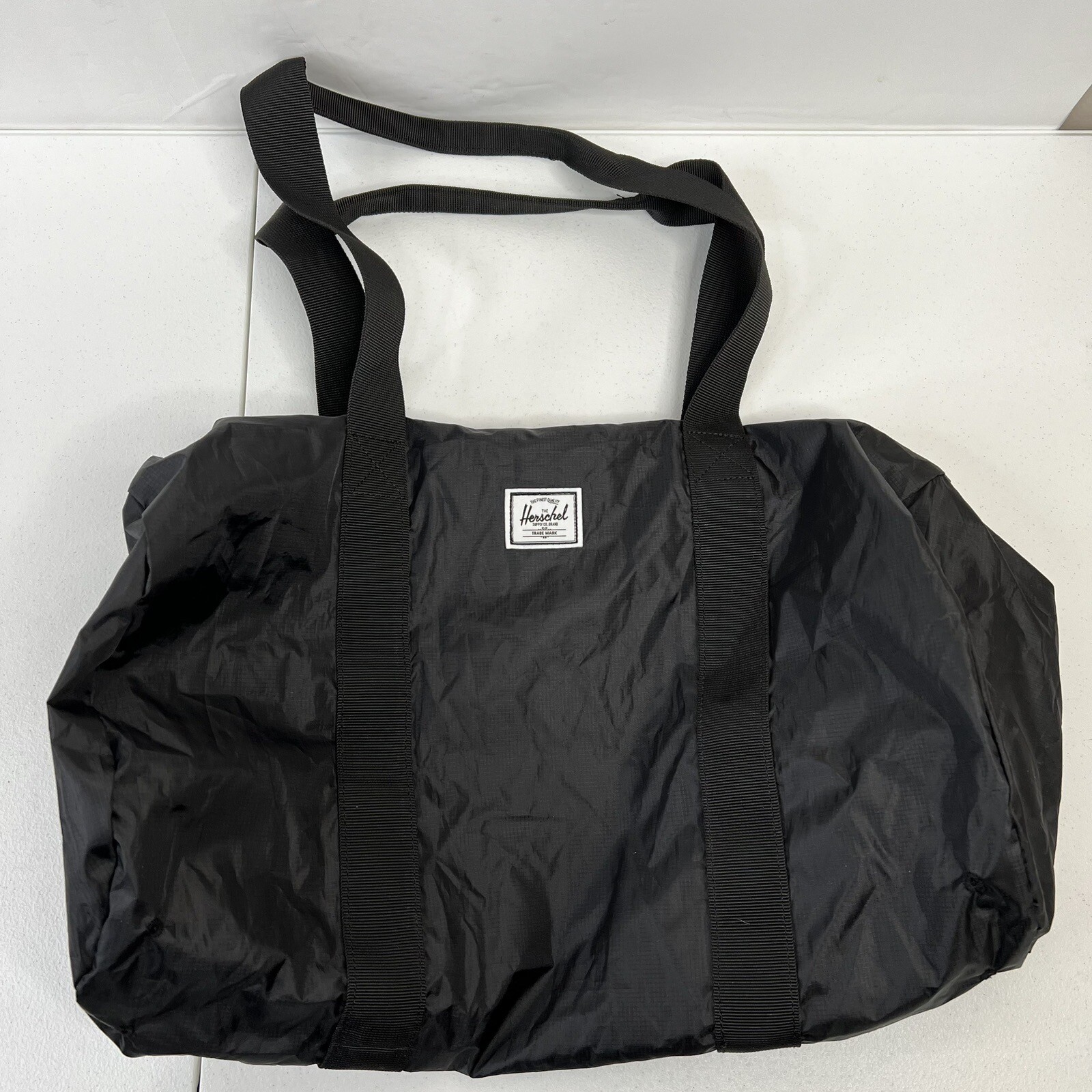 Herschel Black One Size Packable Weekend Duffle Bag Lightweight Ripstop 22L eBay