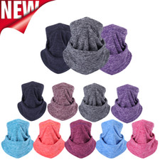 Winter Thermal Neck Warmer Balaclava Ski Mask Adjustable with Drawstring