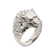 GAME OF THRONES HOUSE STARK WOLF RING - Officially Licensed Direwolf Head Ring