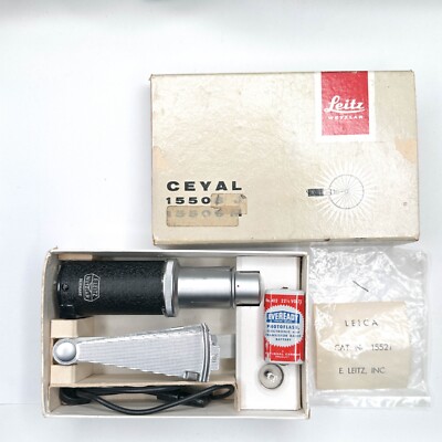 VINTAGE LEICA ERNST LEITZ WETZLAR FLASH SYSTEM CEYAL 1550 15503J 15506M IN BOX