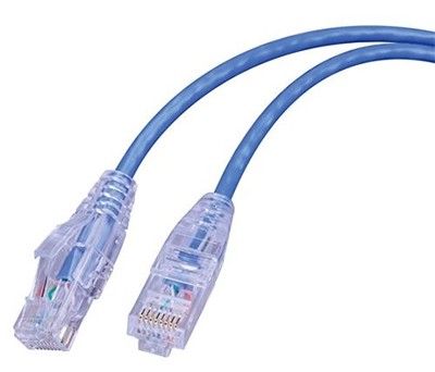 Vanco SCAT65BU 5ft Cat6 Ethernet Cable Blue 550 MHz M-M
