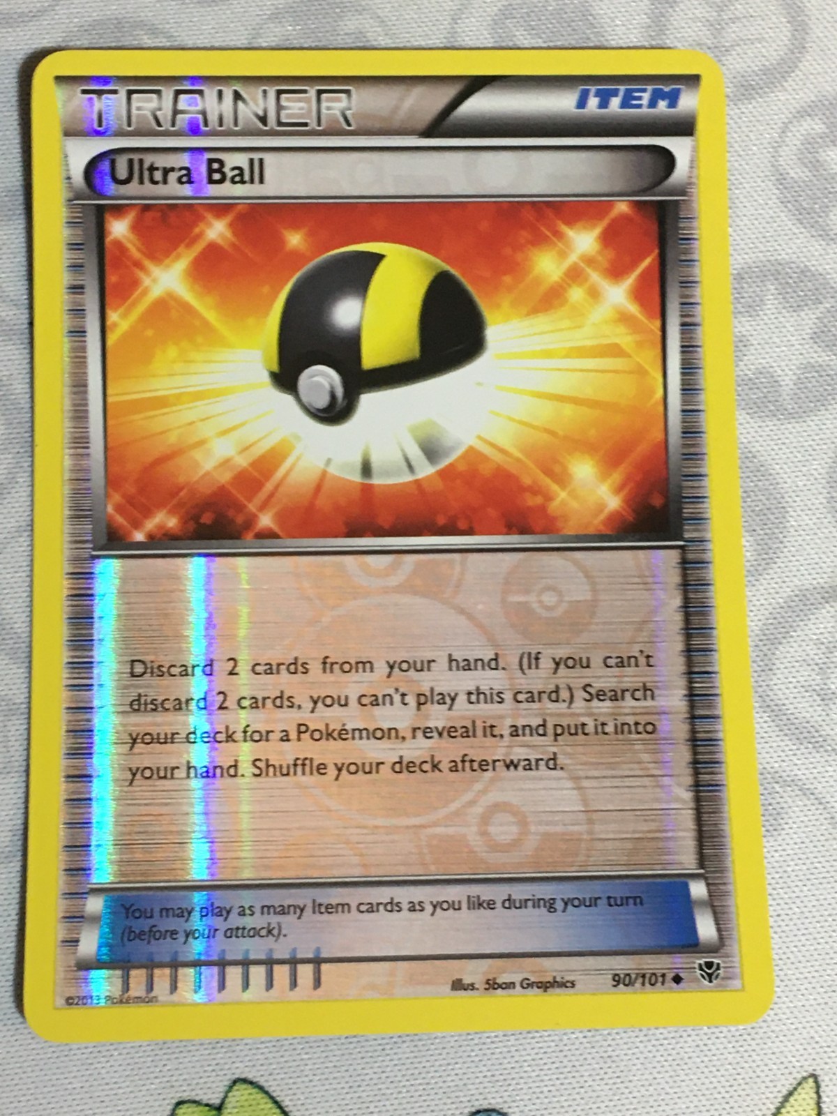 D1388 POKEMON TCG PLASMA BLAST ULTRA BALL 90 REVERSE HOLO NM UNCOMMON