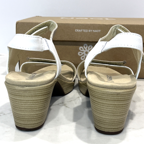 NAOT NEW Womens EU 41 US10 Intact Supreme Collection Leather Sandals Ivory White - Picture 8 of 15