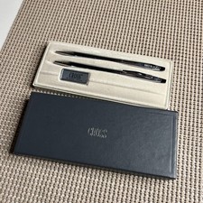 Cross Chrome Pen  Pencil Set Model 3501 Made in USA Vintage w/ Case