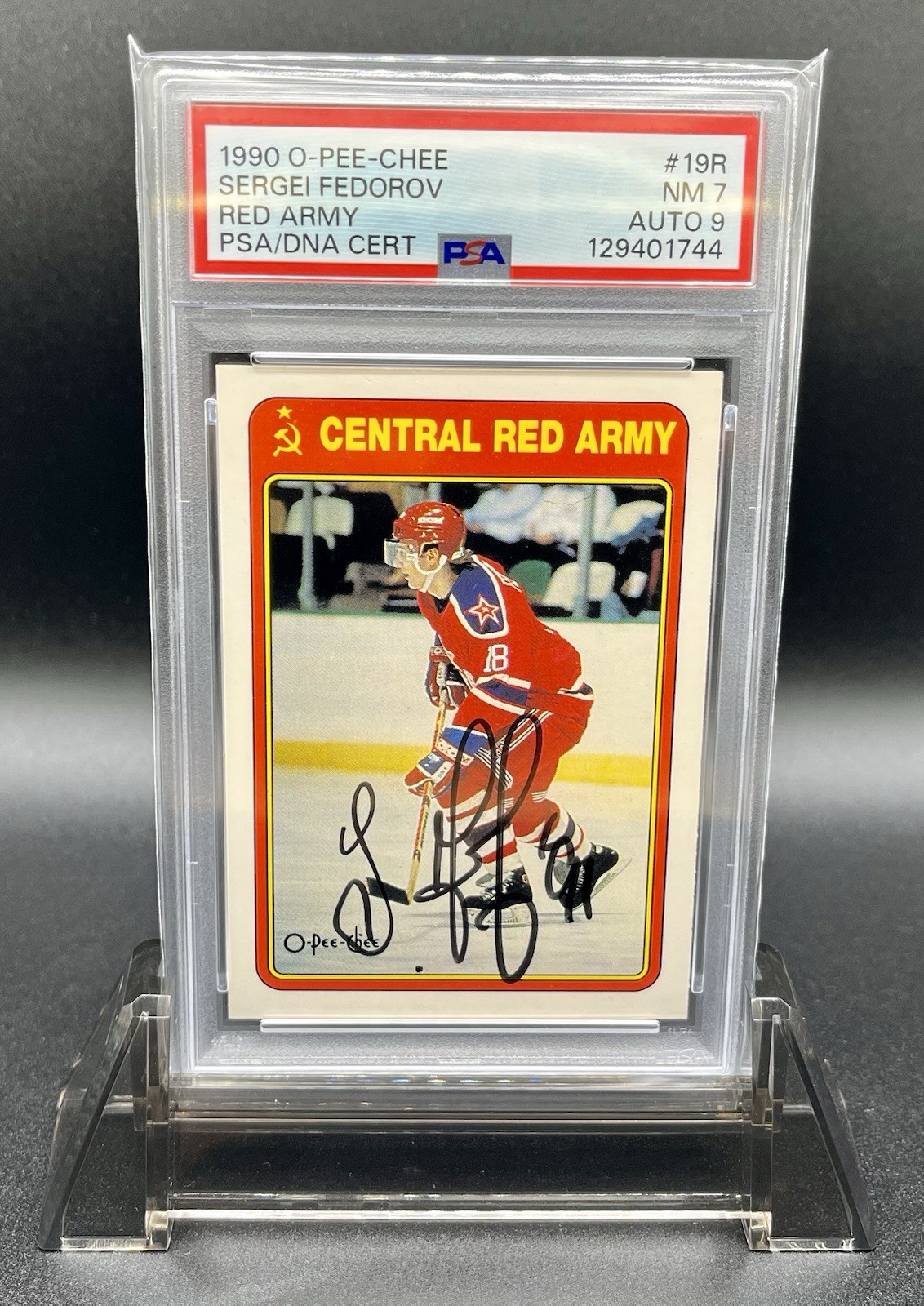 Sergei Fedorov CSKA Moscow (Central Red Army) 1990 O-Pee-Chee Red