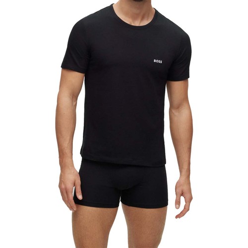 BOSS Herren T-Shirts Rundhals Shirt kurzarm Farbwahl reine Baumwolle 3er Pack - Afbeelding 11 van 48